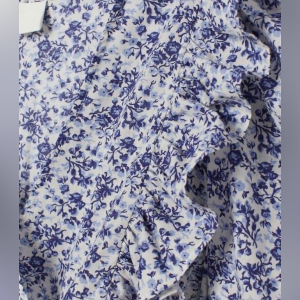 H&M puff sleeves floral ruffle mini dress. Size Xs. Very good condition - Picture 2 of 12